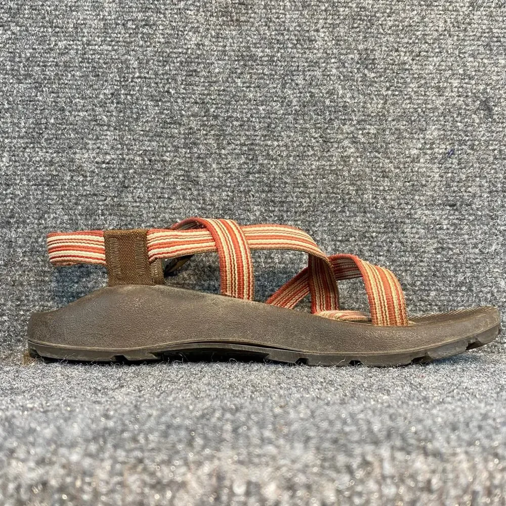 Chaco ZX/2 Classic Sandals Vibram Water Sport Hiking Orange Stripe Womens 10